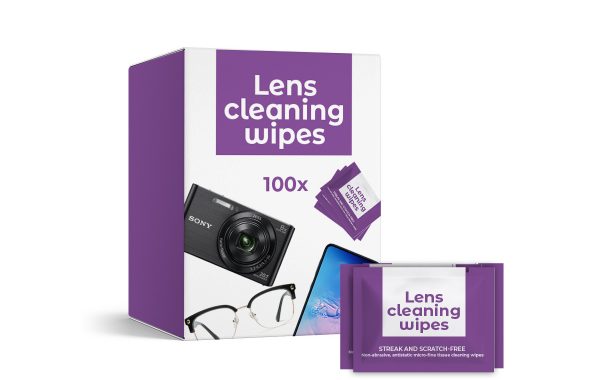 lens cleaning wipes, alcohol wipes, device cleaning wipes, streak and scratch free wipes